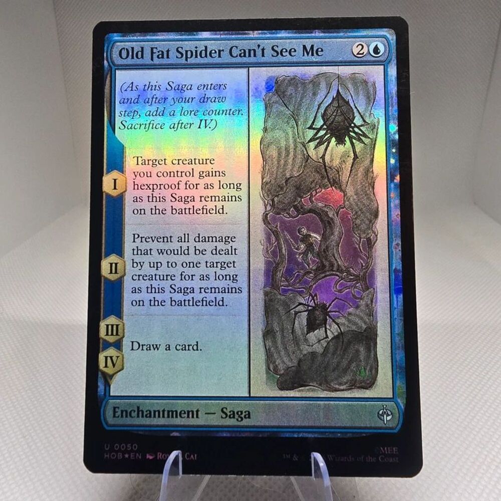 Old fat spider can't see me 50 magic the hobbit